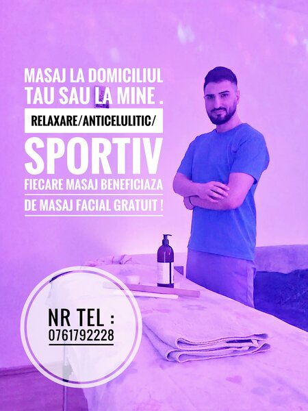 Masaj relaxare/sportiv/anticelulitic